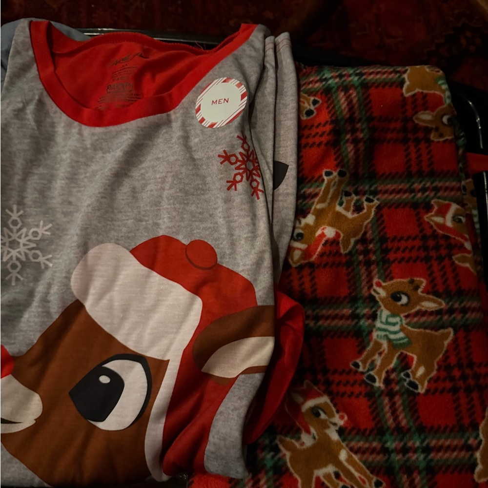 Rudolph The Red Nose Reindeer Men’s PJ Set for Christmas